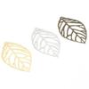 100Pcs/Pack 34x20mm Openwork Leaf Metal Flower Frame Pendant Charm DIY UV Resin Necklace Jewelry Making