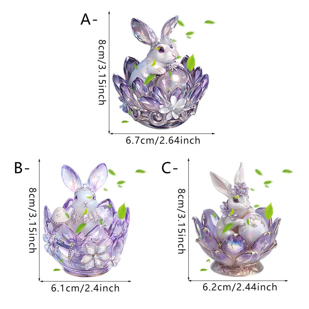 

Пасхальные украшения в виде пасхального кролика, мультяшный кролик, подвеска для елки, декор, шарм, декоративные 2D акриловые украшения, принадлежности для весенней вечеринки 2025