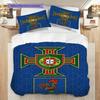 Biancheria da letto con simbolismo del patrimonio portoghese (1 * copripiumino + 2 * federa, senza nucleo) Copripiumino e federa morbidi e confortevoli