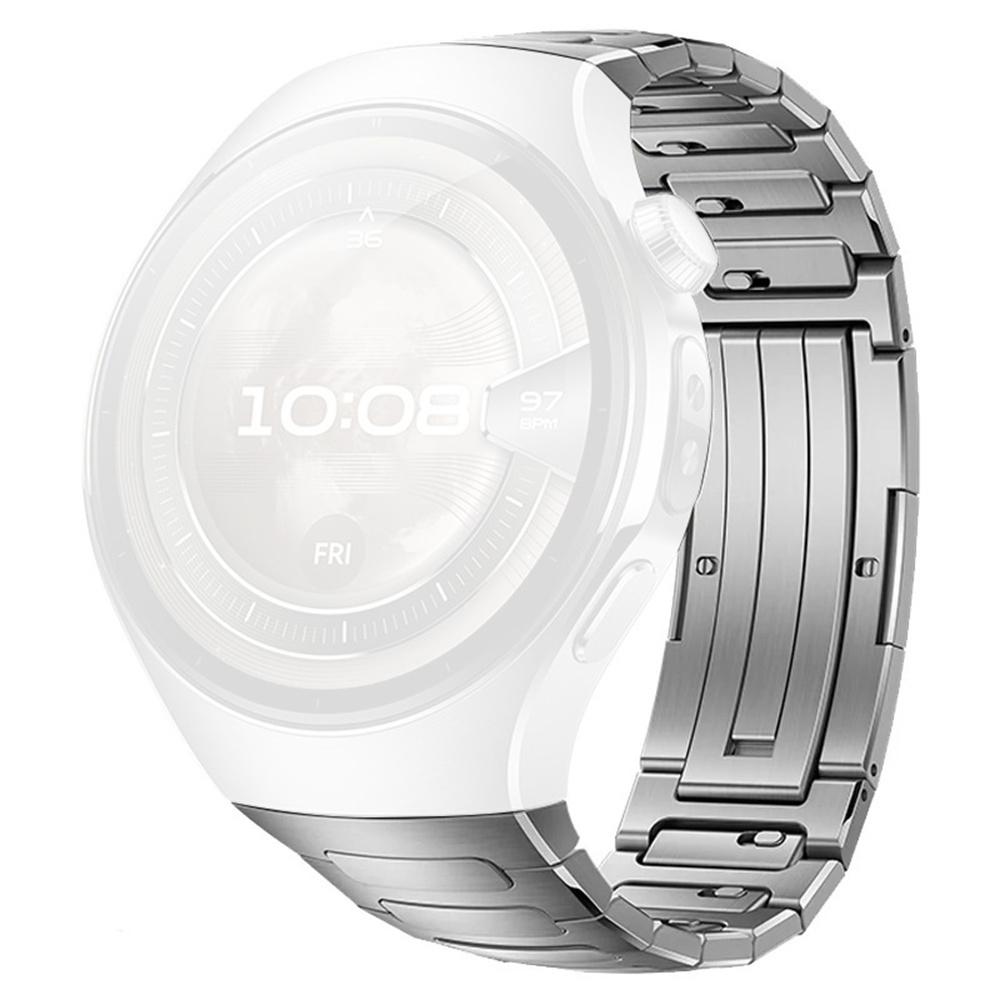 Pro Huawei Watch 5 46mm Titanová slitina Jednořadý náramek Rychloupínací Kovový Náhradní Pásek