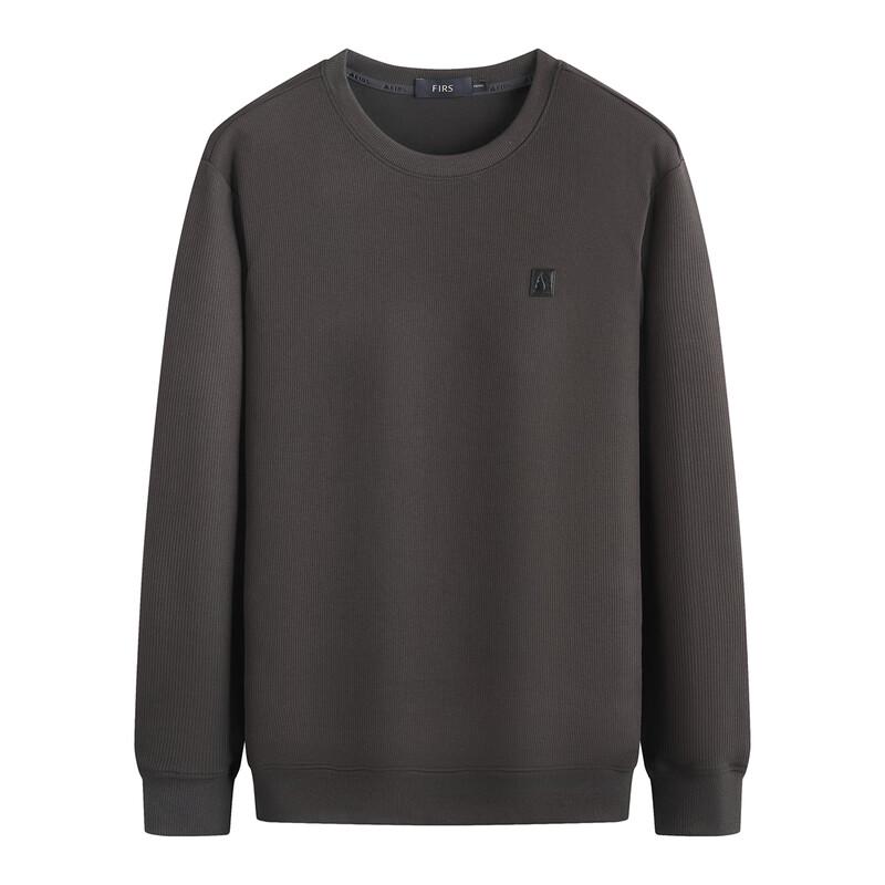 Shanshan Men's 7A Antibacterial Ribbed Round Neck Pullover Sweatshirt