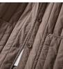 Italienische Damen Europäischer Stil Gerippte Kapuzen-Daunenjacke - Modische High-End Baumwoll-Oberbekleidung