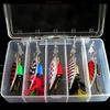 5Pcs Fishing Spoons Lures Sequins Baits Casting Fishing Lures Baits Fishing Lures Spinner Baits Metal Spoon Fish Lures