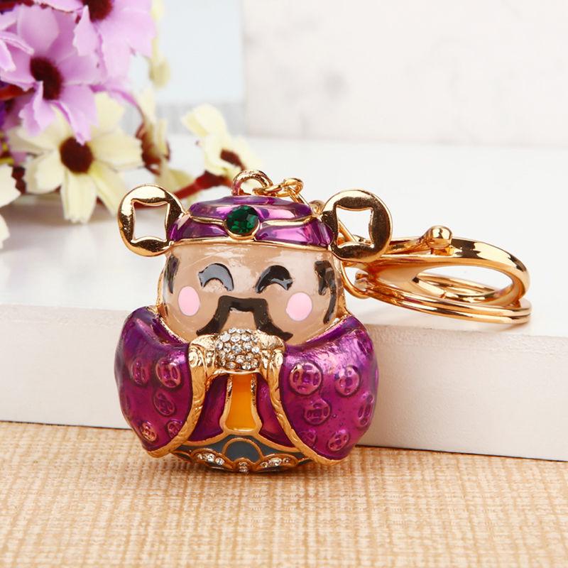 Exquisite Rhinestone Bear Keychain Pendant for Women - Cute Gift for Bag Accessory