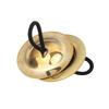 2 Pairs Gold Color Belly Dancing Cymbals Lightweight Hand Cymbals Finger Cymbals  For Belly Dance