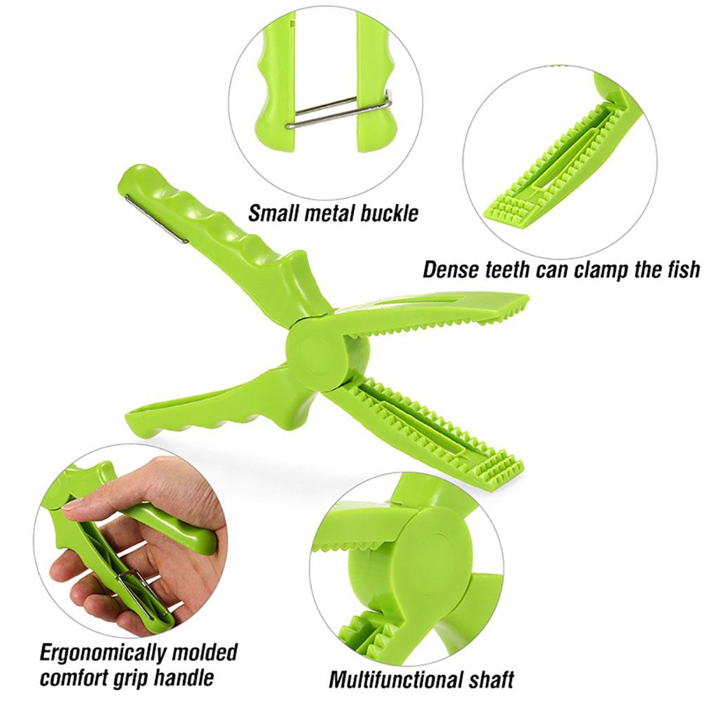 8.1 Inch Fishing Grabber Floating Fish Gripper Scale Hook Clamp Mouth Pliers Lip Grip Tool Gifts For Men