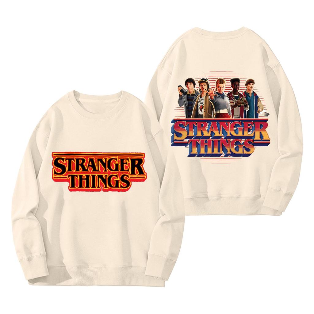 Dámská módní a ležérní mikina s dlouhým rukávem, kulatým výstřihem a potiskem