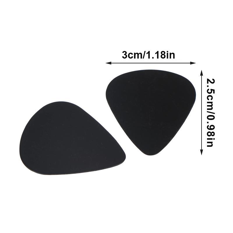100Pcs Abs Acoustic Electric Guitar Ukulele Bass Smooth Picks 0.46Mm Plectrums Acoustic Electric Guitar Accessories