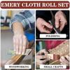 1-Inch Emery Cloth Roll (Continuous Sandpaper) – 6M Length, Suitable for Wood Sanding, Metal Polishing, Auto Detailing & Surface