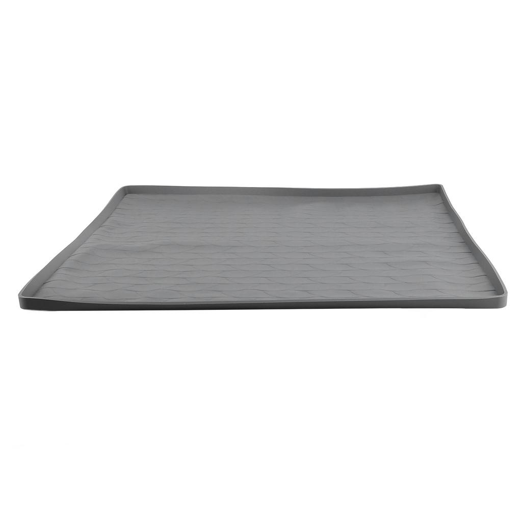 Washer and Dryer Top Mat 23.6 X 23.6in Silicone Top Cover Pad for Laudry Machine Dryer Gray