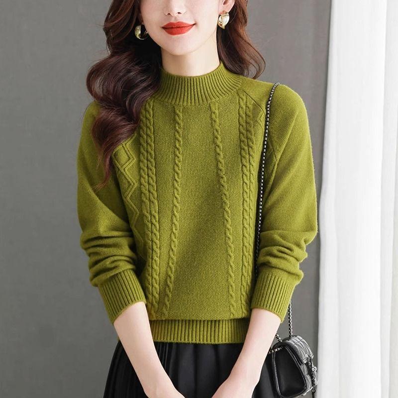 Beautiful Pink Turtleneck Sweater Women Autumn Winter Long Sleeve Pullover Sweater Female Knitted Tops Jumper Ladies