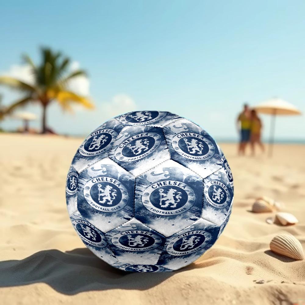 Chelsea F.C Print Size 5 Soccer Ball, Standard Match Football for Sports Game and Team Practice, Ideal Gift for Soccer Fans