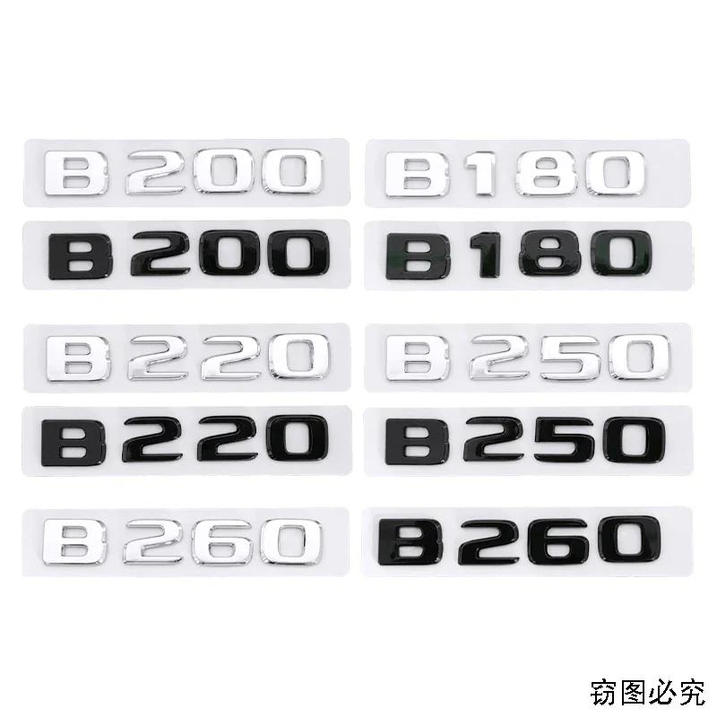 ABS Car Body Side Badge Letters Sticker Trunk Emblem for Mercedes O5 B180 B200 B220 B250 B260 Exterior Accessories YT5