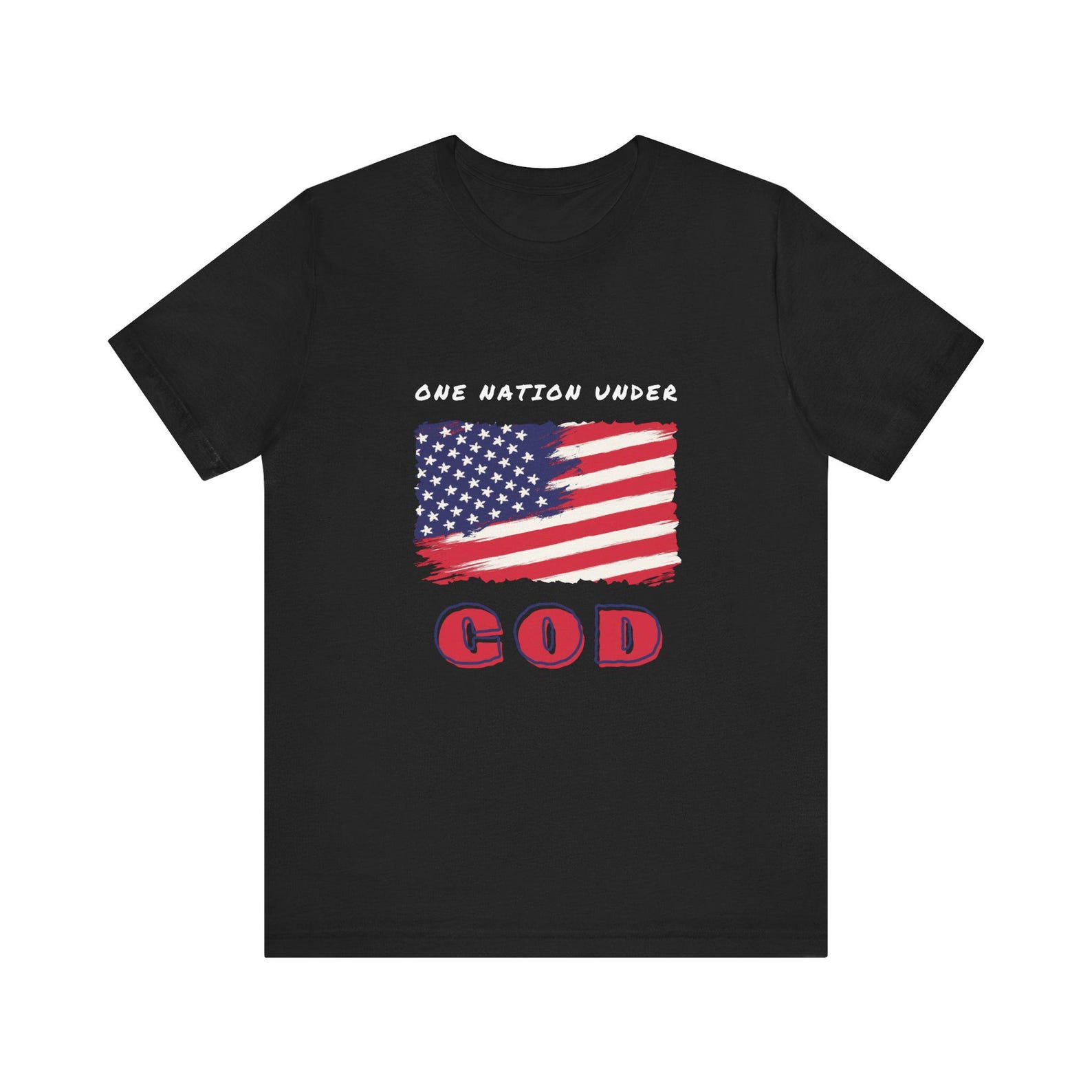 One Nation Under God - Unisex Jersey Short Sleeve Tee 2XL