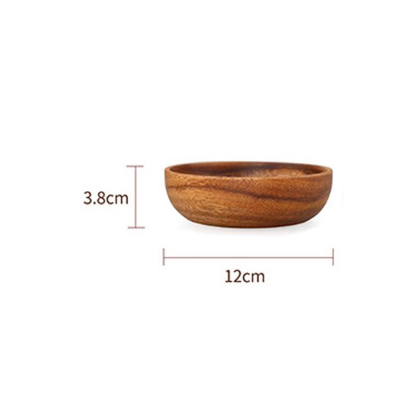 Durable Wooden Salad Bowl Cutlery Holder with Storage Practical for Kitchen Table Large Capacity Home Dining
