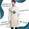 Tablier de cuisine - PLANETEE - J'peux Pas - Noir - Motif breton - 90x60 cm