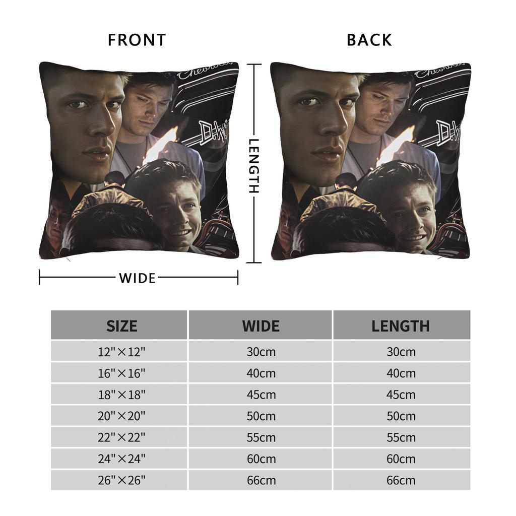 Pillow Cover TV Series Supernatural (18) Novelty Pillow Case For Sofa Home Decor Pillowcases