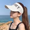 WTEMPO 2PCS Empty Top Solid Color Sun Hats Women Versatile Summer Hats Knitted Jacquard Casual Spring Autumn Baseball Caps Peaked Caps