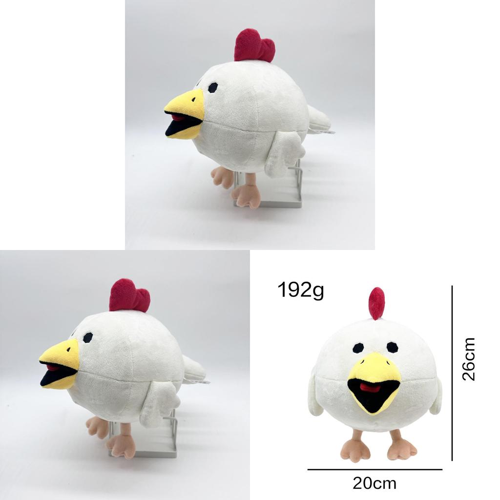 Плюшева іграшка Тварина-Пістолет Курячий Білий М'яка Набита Лялька Для Дітей та Колекціонерів