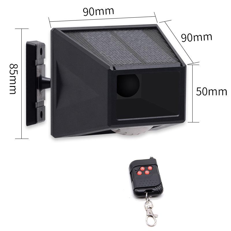 Solar-Powered Infrared Sensor Alarm & Animal Repellent Light with Remote Control