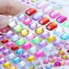 1Sheet Self Adhesive Rhinestone Jewelry Stickers On Face Gem Stickers Crystal Crafts Nail Body Makeup Card Making Craft Supplies