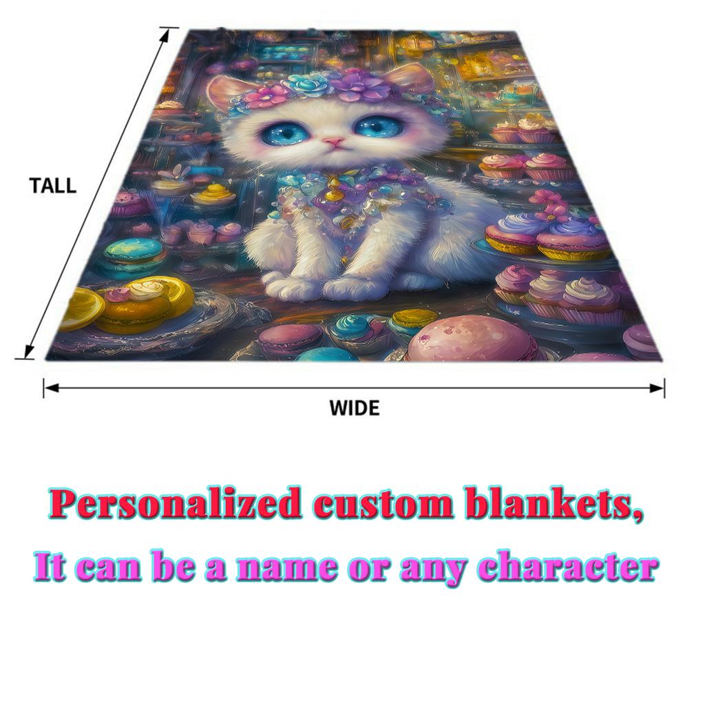 Anime Cute Thin Blanket Bedroom Blanket, Iving Room,sofa Blanket,student Office Nap,camping Trip,children's Gift