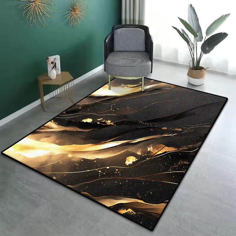 Modern Luxury Large Living Room Soft Foldable Carpet Antiskid Room Decor Aesthetic Bedroom Rugs Easy Cleaning Dressing Table Mat