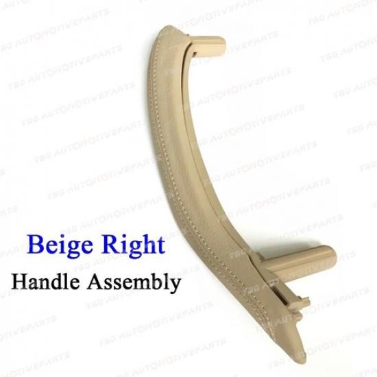 Door Pull Handle Cover with Leather Assembly For BMW X5 X6 F15 F16 2014 -2018