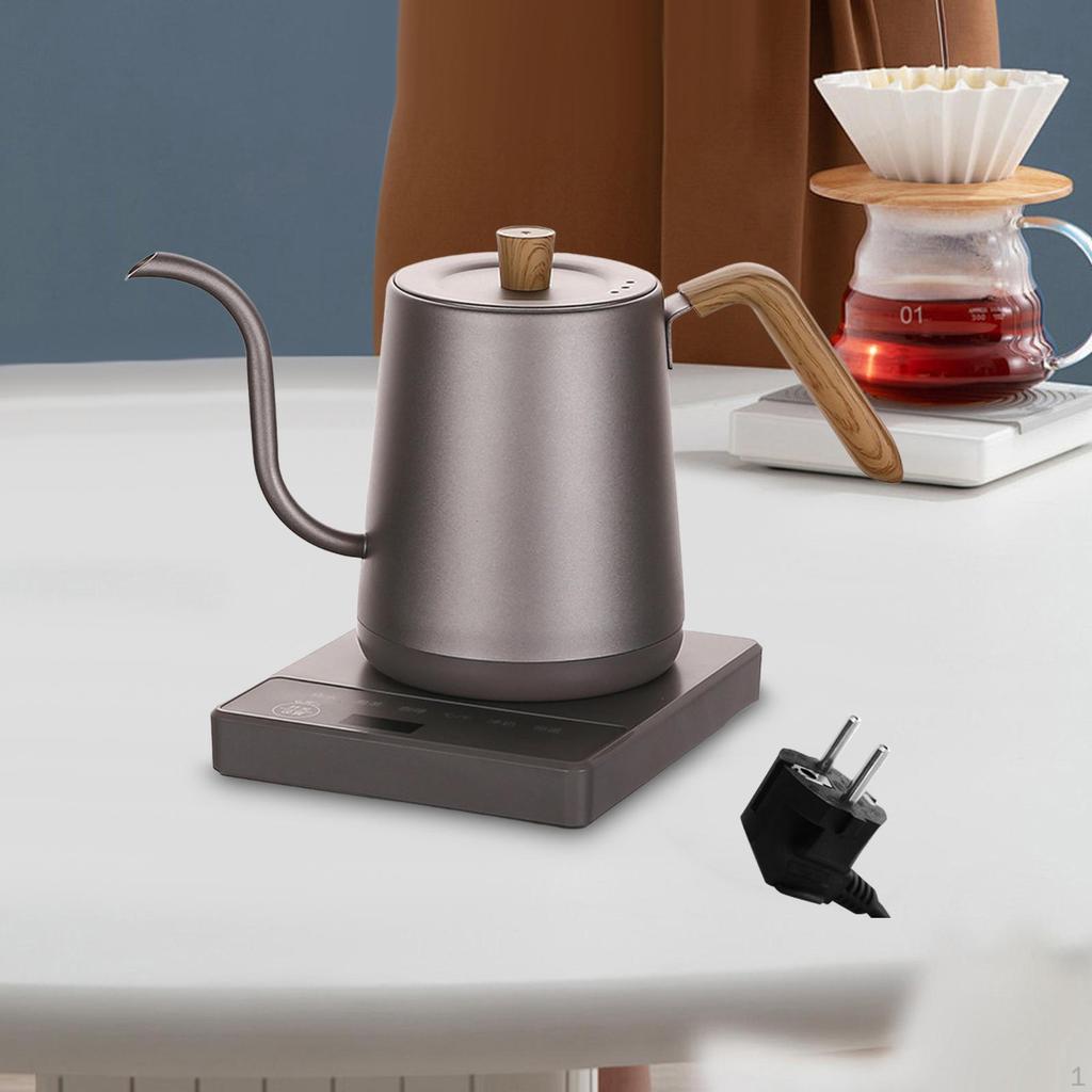 Electric Coffee Kettle 1000W Boiling Water for Camping Outdoor Picnic black