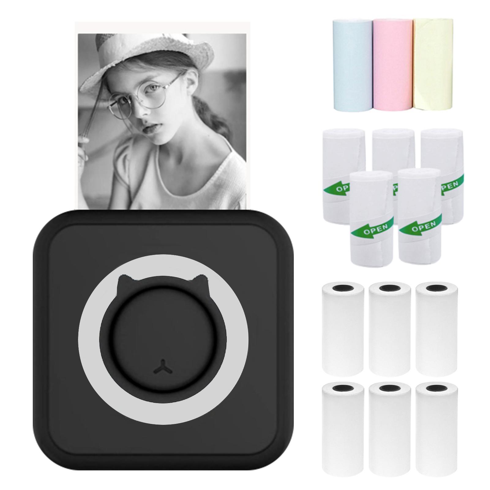 Alles-in-één fotoprinter Multifunctionele draagbare printer Ondersteuning voor draadloze Instant Mini-printers BT B-4 zwart