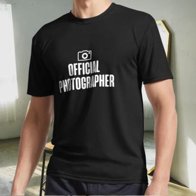 New Shirt Limited Official Photographer Active Logo T-Shirt Funny Size S To 5XL