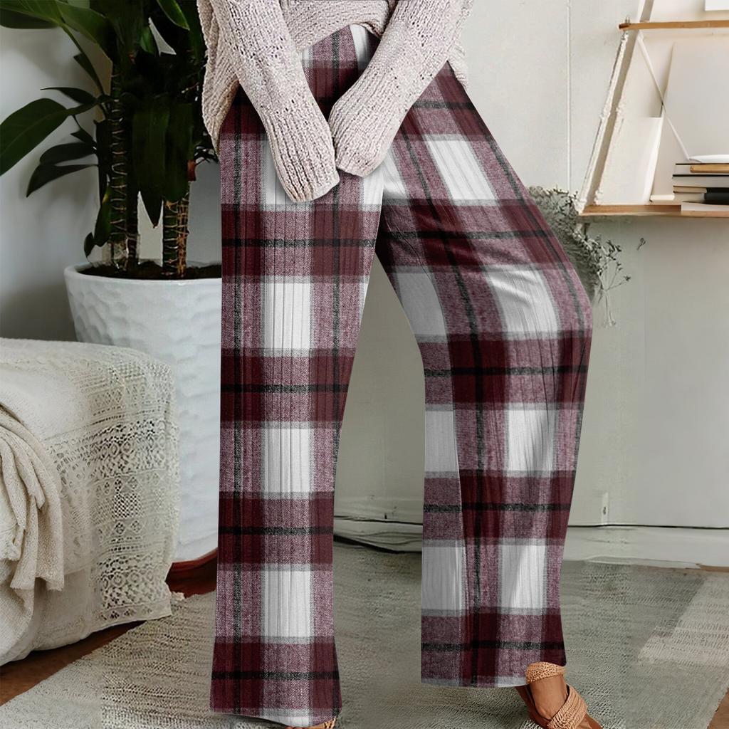 Pajama Pants, Sleepwear, Casual Drawstring Elastic Waist Pants, Comfortable Straight-leg Loose Pants