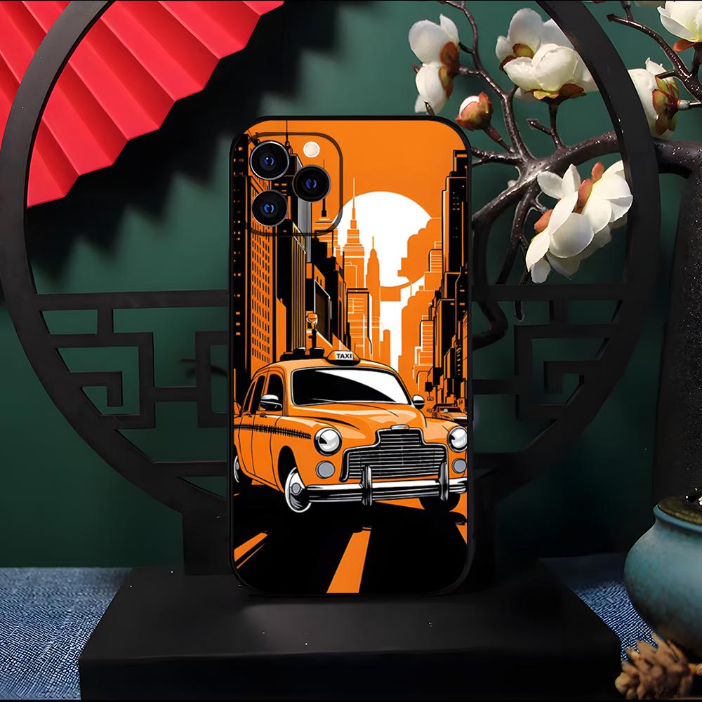 

NYC Yellow Taxi Phone Case For IPhone 17 Pro Max 16 15 14 Pro Max 13 11 Air Plus Silicone Cover iPhone 14 Plus