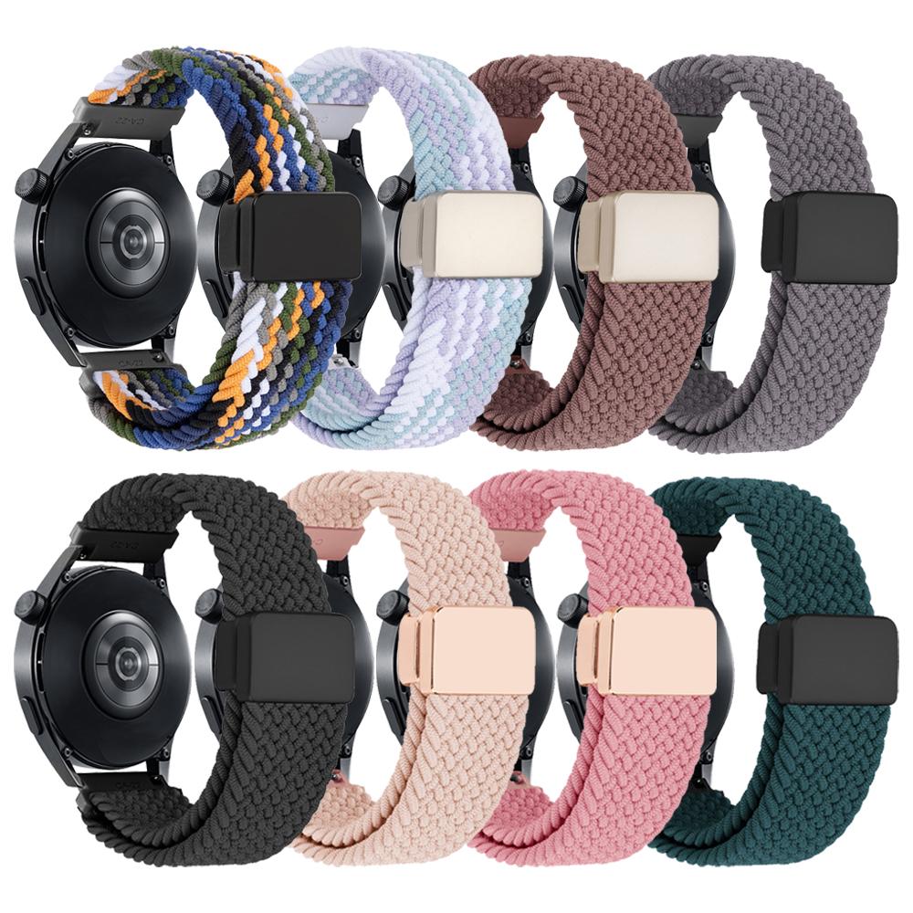 Nylon Elastic Strap For Huami Amazfit Bip 5/GTR 42mm 47mm Band GTR 4 3 Pro 2e/GTS 4 2 Mini Braided Bracelet 20mm 22mm Wristband