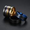 Men's Fashion Carbon Fiber Patch Ring Creative Personalized Finger Jewelry Accessory For Daily Wear