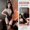 Erotic lingerie pure desire bunny girl sexy hot passion temptation mesh see-through stripless female suit uniform pure desire