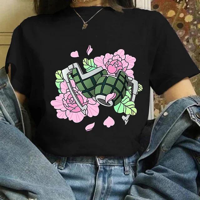 

2026 New Casual MHA Himiko Toga Cross My Body Funny Anime Unisex T Shirt Men Summer New White Short TShirt Academia OTAKU Tee... S разноцветный
