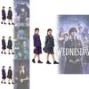 Wednesday Addams Familie Cosplay Kostüm Mit Polyesterstoff Für Halloween Und Rollenspiel