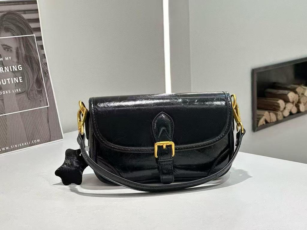 Damen Echtleder Sattel Crossbody Tasche - Vielseitige Kleine Mode Hüfttasche