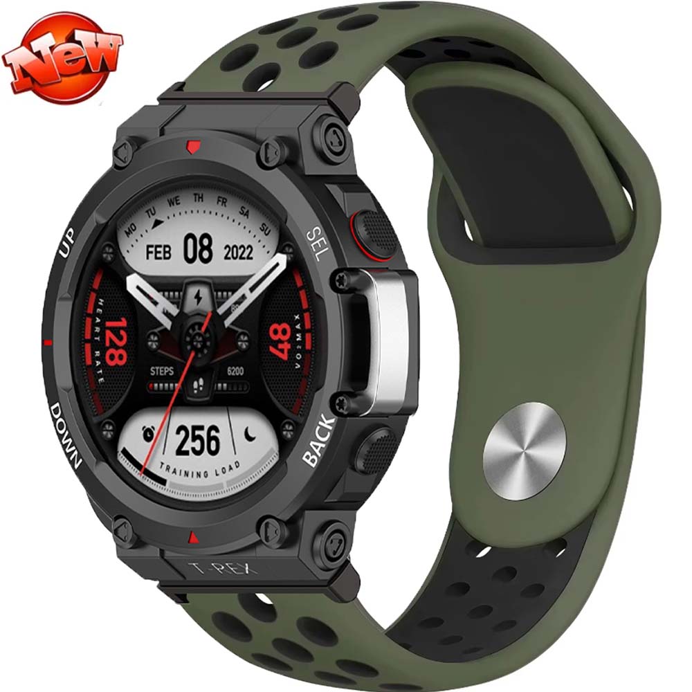 Breathable Silicone Strap For Huami Amazfit T-Rex 3 Smart Watch Band Sports Bracelet Belts For Amazfit T Rex Trex Pro Ultra Correa