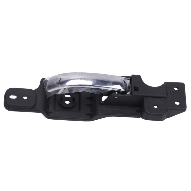 Front Inside Door Handle Assembly with Plastic Construction, Integrated Pull Lever, and Multiple Mounting Openings