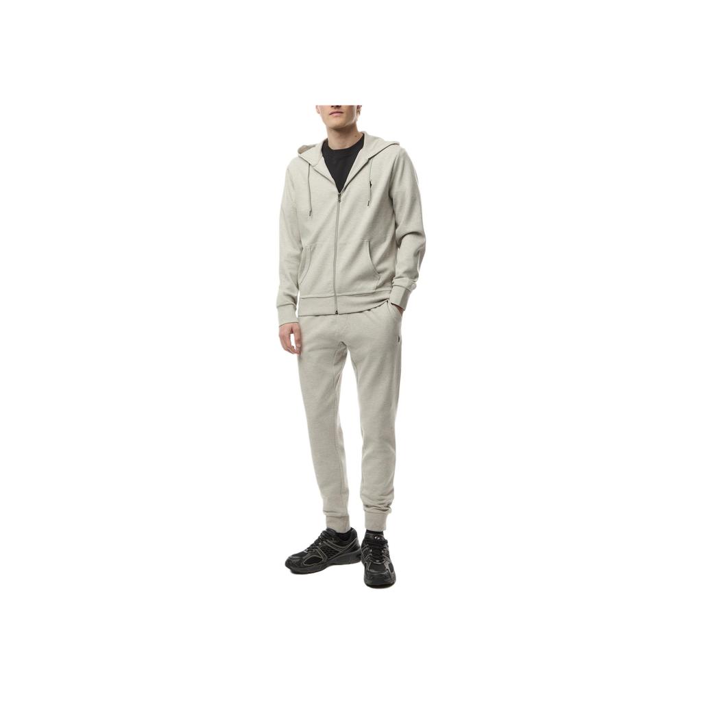 Polo Ralph Lauren FW22 Solid Color Logo Embroidered Elastic Waist Cuffed Sweatpants Men Sweatpants Gray 710888283-003