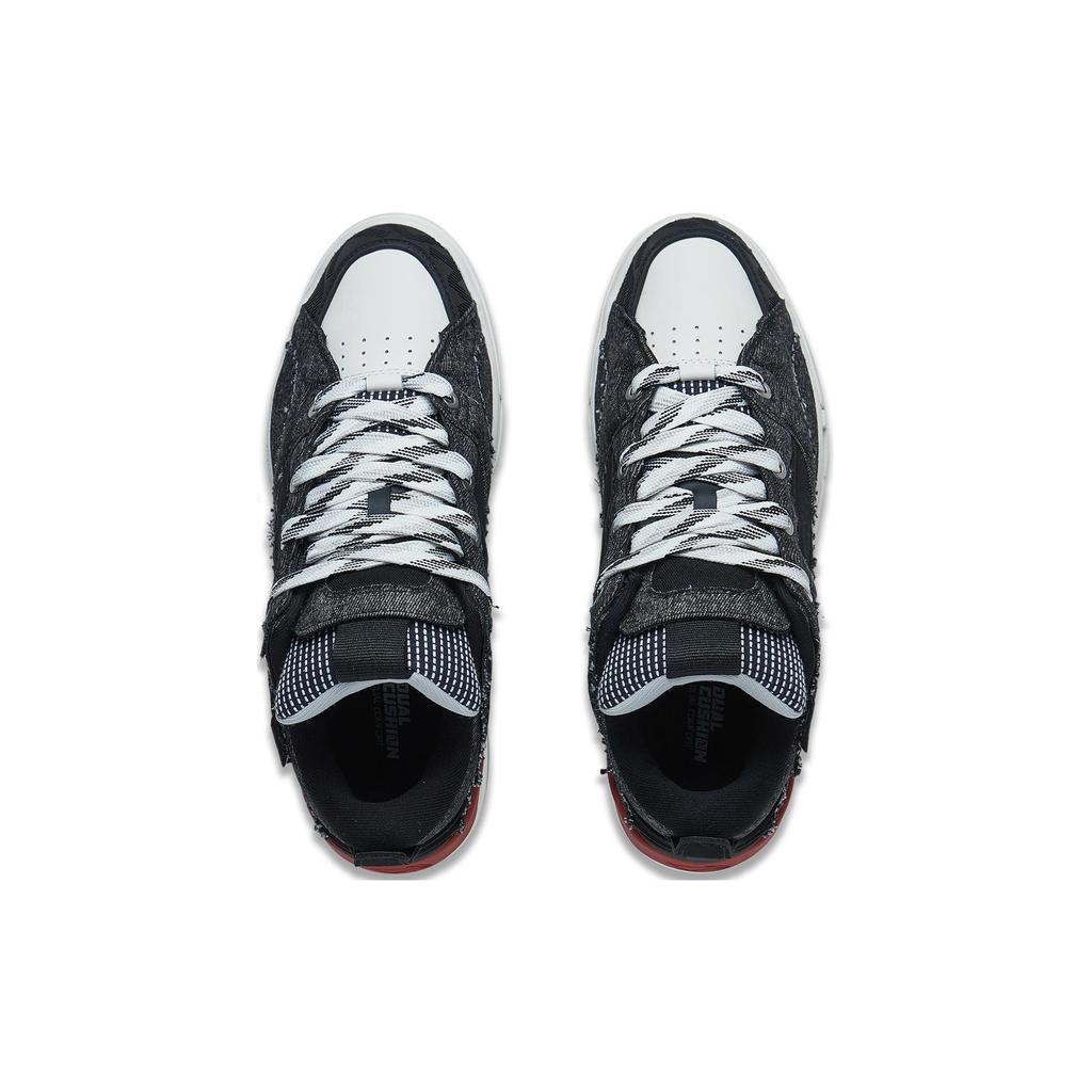 New LiNing Wave Slip Resistant Cushioning Low Top Skateboard Shoes Men's Black AECS073-9
