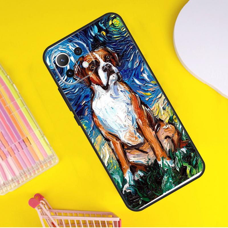 Boxer Dog Puppy Cover For Xiaomi 14 13 Ultra 11T 12T 13T 14T Pro POCO X7 Pro X3 X5 F3 F5 F6 M6 X6 Pro Case