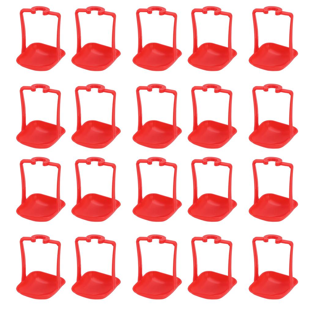 20Pcs Chicken Automatic Waterer Cups Rust Proof Bright Color Chicken Drinking Cups for Farm Red