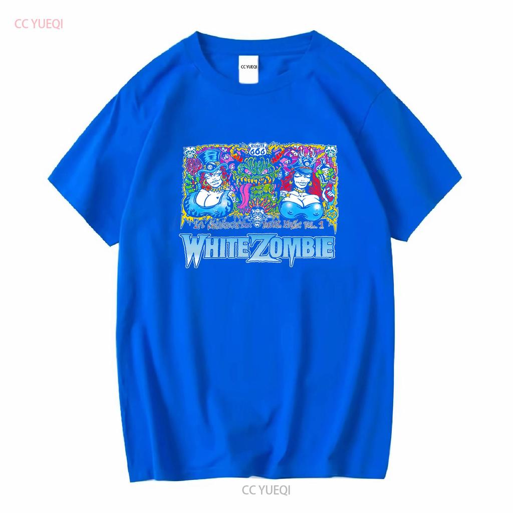 Vintage White Zombie La Sexorcisto Vol Black S XL T Shirt QE vintage Washed Unisex Stylish Breathable Stretched homme