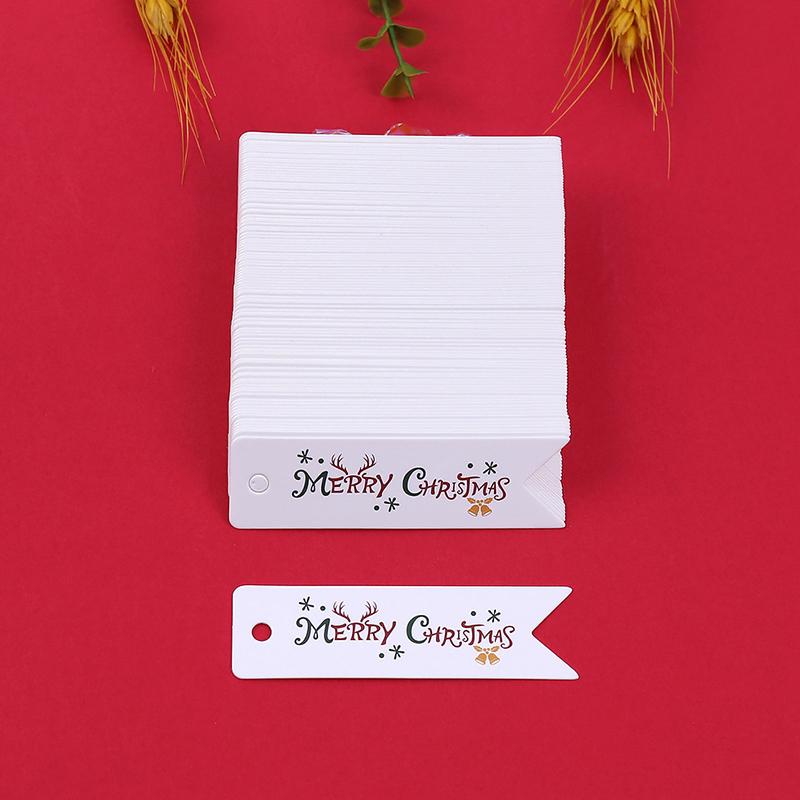 100PCS/Set Gift Tags Store Gifts Christmas Decorations Easy To Use Label Exquisite Christmas