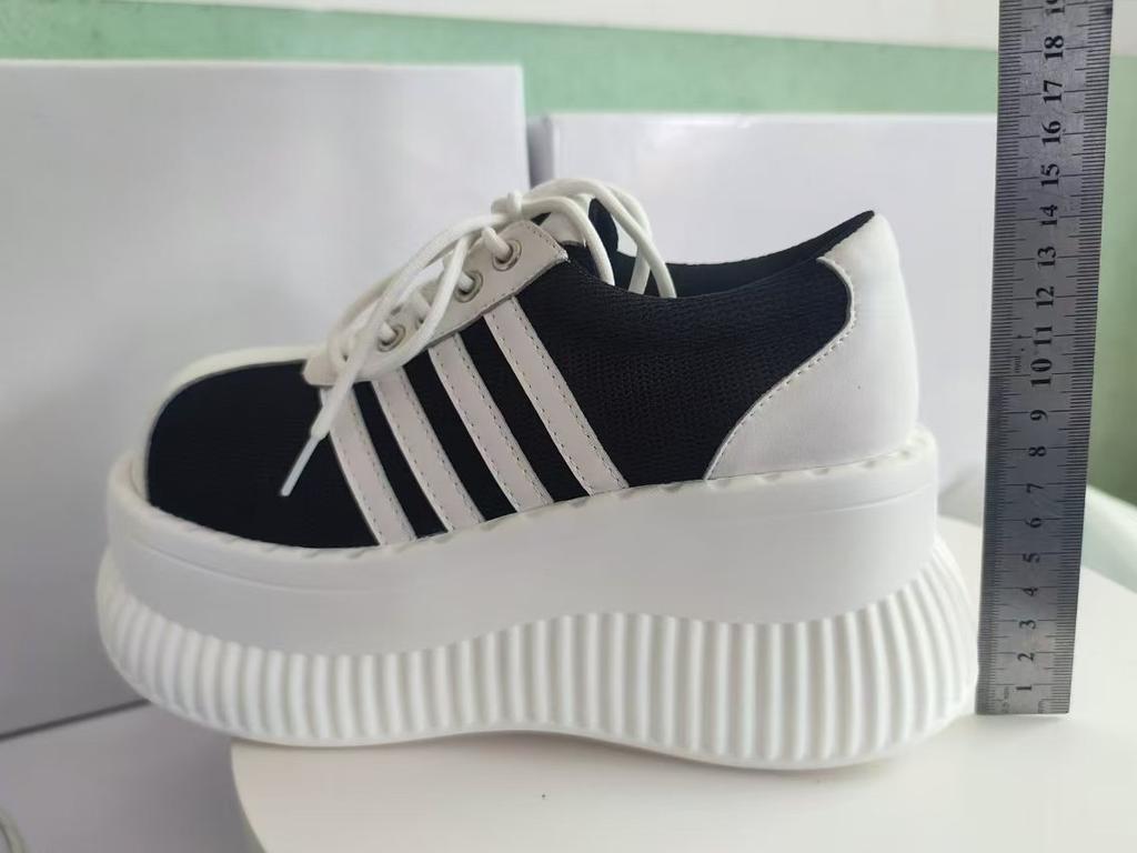 Punk Thick-soled Muffin Single Women's Height Increased By 8 Cm Leisure Sports Personality Niche Platform Sneakers Shoes