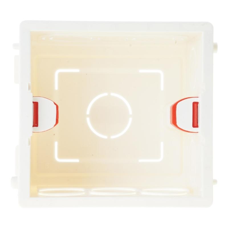 Dustproof PVC Wall Switch Socket Box Type 86 Mounting Back Box Wall Switch Socket-Plug Single Switch White Bottom Box