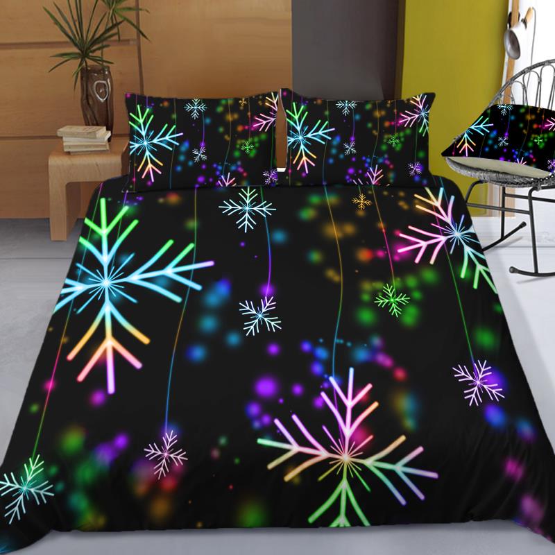 Stars Bedding Set Night Sky Kids Girls Boys Duvet Cover Set Dark Blue Home Textiles Galaxy Bedclothes Men Women Soft Quilt Cover